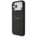 Guess Grained Ring MagSafe Black iPhone 17 Pro Max Tok