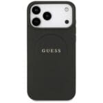 Guess Grained Ring MagSafe Black iPhone 17 Pro Max Tok