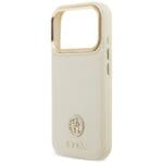 Guess Grained Strass Logo MagSafe Beige iPhone 17 Pro Tok