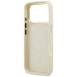 Guess Grained Strass Logo MagSafe Beige iPhone 17 Pro Tok