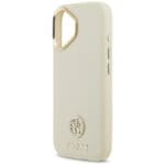 Guess Grained Strass Logo MagSafe Beige iPhone 17 Tok