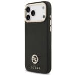 Guess Grained Strass Logo MagSafe Black iPhone 17 Pro Max Tok