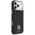 Guess Grained Strass Logo MagSafe Black iPhone 17 Pro Max Tok