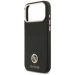 Guess Grained Strass Logo MagSafe Black iPhone 17 Pro Max Tok