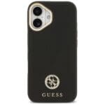 Guess Grained Strass Logo MagSafe Black iPhone 17 Tok