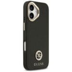 Guess Grained Strass Logo MagSafe Black iPhone 17 Tok