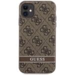 Guess GUHCN61P4SNW Brown Hardcase 4G Stripe iPhone 11/XR Tok