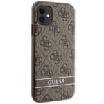 Guess GUHCN61P4SNW Brown Hardcase 4G Stripe iPhone 11/XR Tok
