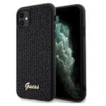 Guess GUHCN61PMSDGSK Black Hardcase Disco Metal Script iPhone 11/XR Tok