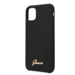 Guess GUHCN65LSLMGBK Black Hardcase Silicone Vintage Gold Logo iPhone 11 Pro Max Tok