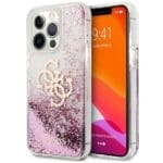 Guess GUHCP13XLG4GPI Pink Hardcase 4G Big Liquid Glitter iPhone 13 Pro Max Tok