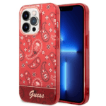 Guess GUHCP14LHGBNHR Red Hardcase Bandana Paisley iPhone 14 Pro Tok