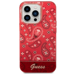 Guess GUHCP14LHGBNHR Red Hardcase Bandana Paisley iPhone 14 Pro Tok