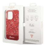 Guess GUHCP14LHGBNHR Red Hardcase Bandana Paisley iPhone 14 Pro Tok