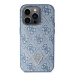 Guess GUHCP14LP4TDSCPB Blue Hardcase Crossbody 4G Metal Logo iPhone 14 Pro Tok