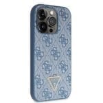 Guess GUHCP14LP4TDSCPB Blue Hardcase Crossbody 4G Metal Logo iPhone 14 Pro Tok
