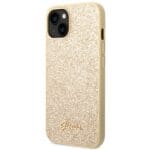 Guess GUHCP14SHGGSHD Gold Hardcase Glitter Script iPhone 13/14/15 Tok