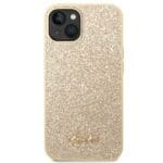 Guess GUHCP14SHGGSHD Gold Hardcase Glitter Script iPhone 13/14/15 Tok