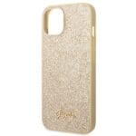 Guess GUHCP14SHGGSHD Gold Hardcase Glitter Script iPhone 13/14/15 Tok