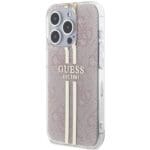 Guess GUHCP14XH4PSEGP Pink Hardcase IML 4G Gold Stripe iPhone 14 Pro Max Tok