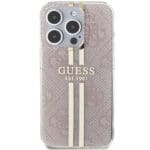 Guess GUHCP14XH4PSEGP Pink Hardcase IML 4G Gold Stripe iPhone 14 Pro Max Tok