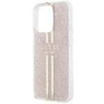 Guess GUHCP14XH4PSEGP Pink Hardcase IML 4G Gold Stripe iPhone 14 Pro Max Tok