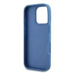 Guess GUHCP16LP4TDSCPB Blue Hardcase Leather Metal Logo Strass Crossbody iPhone 16 Pro Tok