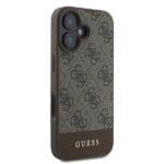 Guess GUHCP16MG4GLBR Brown Hardcase 4G Bottom Stripe iPhone 16 Plus Tok