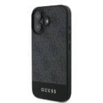Guess GUHCP16MG4GLGR Grey Hardcase 4G Bottom Stripe iPhone 16 Plus Tok
