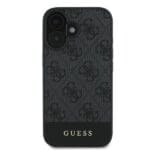 Guess GUHCP16MG4GLGR Grey Hardcase 4G Bottom Stripe iPhone 16 Plus Tok