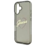 Guess GUHCP16MHCHGSPK Black Hardcase IML Heart iPhone 16 Plus Tok