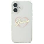 Guess GUHCP16MHCHGSPT Transparent Hardcase IML Heart iPhone 16 Plus Tok