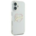 Guess GUHCP16MHCHGSPT Transparent Hardcase IML Heart iPhone 16 Plus Tok