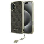 Guess GUHCP16SGF4GBR Brown Hardcase 4G Charms Collection iPhone 16 Tok