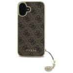Guess GUHCP16SGF4GBR Brown Hardcase 4G Charms Collection iPhone 16 Tok