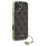 Guess GUHCP16SGF4GBR Brown Hardcase 4G Charms Collection iPhone 16 Tok