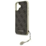 Guess GUHCP16SGF4GBR Brown Hardcase 4G Charms Collection iPhone 16 Tok