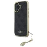 Guess GUHCP16SGF4GGR Black Hardcase 4G Charms Collection iPhone 16 Tok
