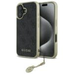 Guess GUHCP16SGF4GGR Black Hardcase 4G Charms Collection iPhone 16 Tok