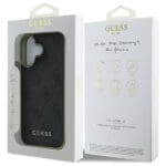 Guess GUHCP16SGF4GGR Black Hardcase 4G Charms Collection iPhone 16 Tok
