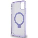 Guess GUHMN61HRSGSU Purple Hardcase Ring Stand Script Glitter MagSafe iPhone 11/XR Tok