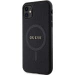 Guess GUHMN61PSAHMCK Black Hardcase Saffiano MagSafe iPhone 11/XR Tok