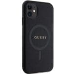 Guess GUHMN61PSAHMCK Black Hardcase Saffiano MagSafe iPhone 11/XR Tok