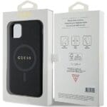 Guess GUHMN61PSAHMCK Black Hardcase Saffiano MagSafe iPhone 11/XR Tok