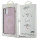 Guess GUHMN61PSAHMCP Pink Hardcase Saffiano MagSafe iPhone 11/XR Tok