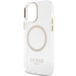 Guess GUHMP12MHTRMD Gold Hardcase Metal Outline MagSafe iPhone 12/12 Pro Tok