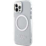 Guess GUHMP12MHTRMS Silver Hardcase Metal Outline MagSafe iPhone 12/12 Pro Tok