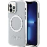 Guess GUHMP12MHTRMS Silver Hardcase Metal Outline MagSafe iPhone 12/12 Pro Tok