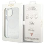 Guess GUHMP12MHTRMS Silver Hardcase Metal Outline MagSafe iPhone 12/12 Pro Tok