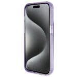 Guess GUHMP14LHRSGSU Purple Hardcase Ring Stand Script Glitter MagSafe iPhone 14 Pro Tok
